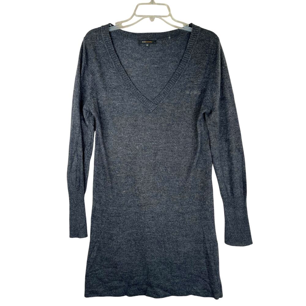 BCBGMAXAZRIA angora/wool blend dress in black, size XL, EUC